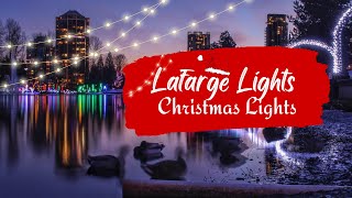 Walking tour4KChristmas lights at Lafarge Lake 2022Coquitlam Free Christmas lights in Vancouver [upl. by Idahs966]