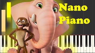 How To Play Munki and Trunk Theme Song Piano Tutorial EASY [upl. by Araldo]