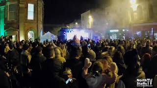 NewcastleunderLyme Christmas Lights Overview Of Event 24112024 [upl. by Moss247]