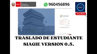 TRASLADO DE ESTUDIANTES VERSION SIAGIE V 05 [upl. by Agarhs996]