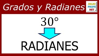 Conversión de grados a radianes  Ejercicio 1 [upl. by Teak]