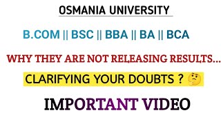 WHY OU IS NOT RELEASING YOUR RESULTS  IMPORTANT UPDATE  III amp V SEMESTER  shivanipallela [upl. by Eelegna53]