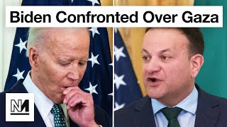 Biden Told “Gaza Bombing Must Stop” By Irelands Leo Varadkar [upl. by Ynobe]