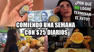 COMIENDO UNA SEMANA CON 25 PESOS  Soyalerios [upl. by Kristian]