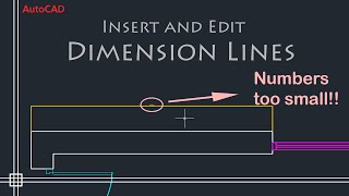 AutoCAD Basics  Edit Dimensions Simple Tutorial PART 1 [upl. by Nadirehs]