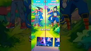 Ash Greninja🌊 Vs Ippei Greninja🌀pokemon pokemonshorts greninja [upl. by Lednic308]