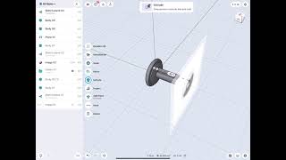 Airtag 3D model made on ipad with Shapr3d and Cadmio [upl. by Afital328]