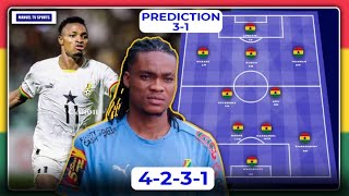 GHANA🇬🇭 VS 🇳🇪NIGER BLACK STARS PLAUSIBLE STARTING XI•KUDUS AS CAPTAINAFRIYIE AS STRIKERWOLLACOTT [upl. by Nithsa751]