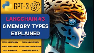 Langchain Gpt 3 Chat bot with memory AI tutorial 6 different memory types coded and explained [upl. by Schramke]