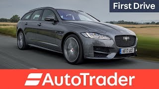 Jaguar XF Sportbrake 2017 first drive review [upl. by Atilahs63]