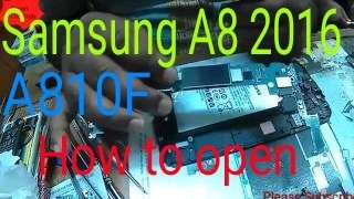 Samsung A810F disassembly [upl. by Mitzl16]