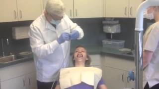 Putting Braces on video Clemente Orthodontics [upl. by Aydan833]