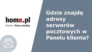 Nazwy serwerów i numery portów poczty przychodzącej i wychodzącej [upl. by Arahas]