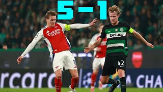 Sporting vs Arisenal Highlights 15 All Goal 💥 [upl. by Nostaw273]