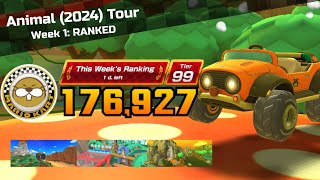 Mario Kart Tour  Animal 2024 Tour Week 1 Ranked Cup [upl. by Bottali768]