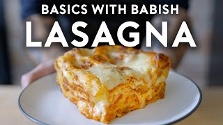 UltraMelty Bechamel Lasagna  Basics with Babish [upl. by Graham]