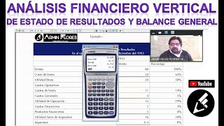 Análisis Financiero Vertical de Estado de Resultados y Balance General [upl. by Gilbertson710]