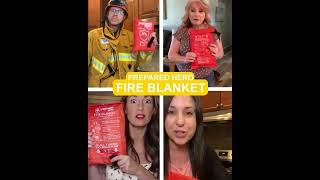 🚨 MustHave Survival Gear Prepared Hero Fire Blanket Review amp Demo PreparedHeroFireBlanket [upl. by Plafker]