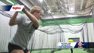 KMBC HyVee Scholar Athlete of the Week Hadley Hodge Staley High School [upl. by Ahsuas]