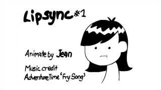 Animation Practice  Lip Syncing Song from Adventure Time quotFry songquot [upl. by Alik]