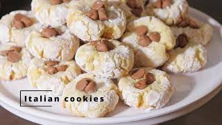 Worlds easiest Cookie recipe Italian cookie Amaretti GlutenFree Christmas Cookies [upl. by Eidnim]