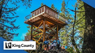 Historic lookout tower rises in Enumclaw [upl. by Aissila576]