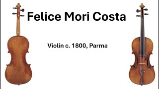 Felice Mori Costa  Violin Maker from Parma [upl. by Michale]