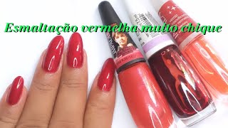 Uma misturinha perfeita com esmaltes vermelhos [upl. by Arimat538]