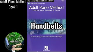 Handbells P75  Hal Leonard Student Piano Library Adult Piano Method Book 1 [upl. by Kapeed]