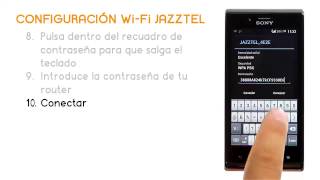 Tutorial SONY XPERIA J  Configuración WiFi Jazztel [upl. by Mylor]