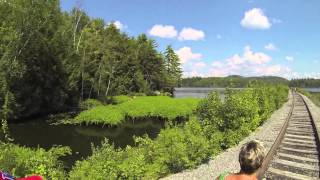 Rail Bike from Lake Clear NY to Saranac Lake NY  Rail Explorers [upl. by Nike]