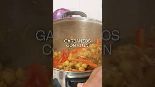 GARBANZOS con ATÚN una receta nutritiva y fácil de preparar 🙌 💯 [upl. by Llewon]