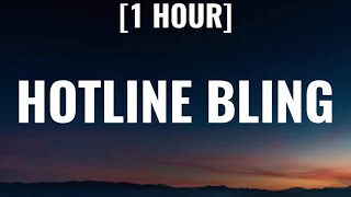 Billie Eilish  hotline bling 1 HOURLyrics [upl. by Brent]