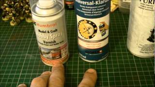 Product Review Spray Varnish Humbrol Vs Hobby Time [upl. by Ghiselin276]