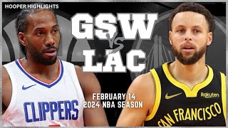 Golden State Warriors vs LA Clippers Full Game Highlights  Feb 14  2024 NBA Season [upl. by Maclean]