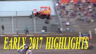 DIRT TRACK Highlights Early 2017 Ohsweken Speedway [upl. by Sheeree]