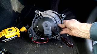 PT Cruiser Blower Motor Removal [upl. by Spevek]