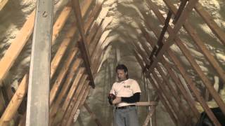 Insulating and Air Sealing an Attic with Spray Foam Short Version [upl. by Carey]