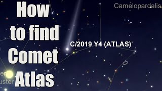 How to find Comet Atlas [upl. by Notsag]