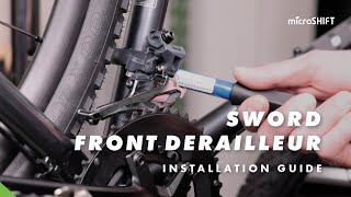 microSHIFT Sword Front Derailleur Installation Guide [upl. by Peih]