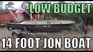 1436 Jon Boat Conversion  FULL Build Start to Finish Transformation [upl. by Marih]