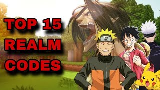 NEW TOP 15 BEST REALM CODES FOR MINECRAFT BEDROCK EDITION [upl. by Grannie]