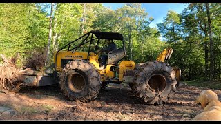 Running a log skidder [upl. by Augusta]