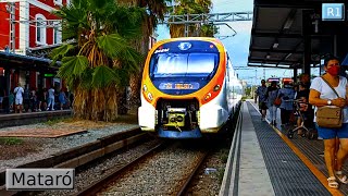 Mataró R1  Rodalies Barcelona  Renfe Civia  447 [upl. by Leonelle570]