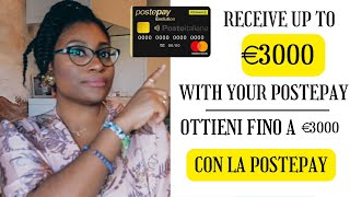 OTTIENI FINO A €3000 CON LA TUA CARTA POSTEPAY  HOW TO RECEIVE A MINI LOAN WITH YOUR POSTEPAY CARD [upl. by Lumbard]