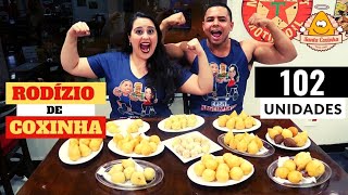 RODÍZIO DE COXINHA  SANTA COXINHA  DESAFIO EM CASAL  de 5 KILOS [upl. by Anitsirt77]