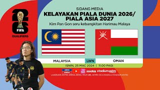 SIDANG MEDIA PRA PERLAWANAN  KIM PANGON SERU KEBANGKITAN HARIMAU MALAYA  Nadi Bola [upl. by Livvi]