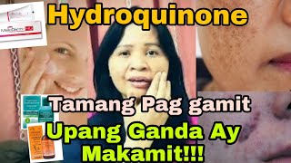 Hydroquinone Masamang dulot sa balat kapag di alam ang paraan ng pag gamit nito [upl. by Ingram]