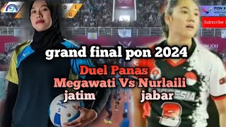 Full match Grand Final pon 2024 voli putri Jatim Vs jabar [upl. by Nappy406]