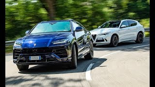 Alfa Romeo Stelvio Quadrifoglio vs Lamborghini Urus [upl. by Acsehcnarf172]